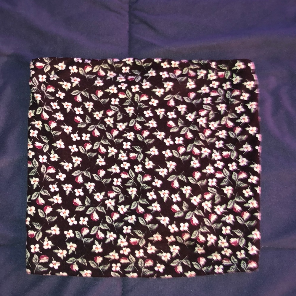 american eagle floral print bandeau top